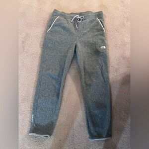 The North Face Gray Polartec Fleece Jogger Bottoms men’s size medium #B-25